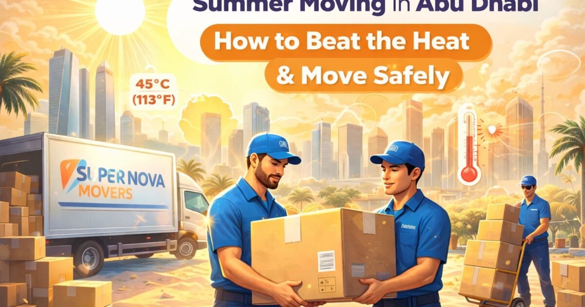 summer moving in abu dhabi by super nova movers