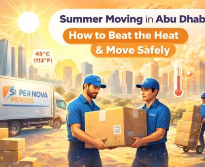 summer moving in abu dhabi by super nova movers