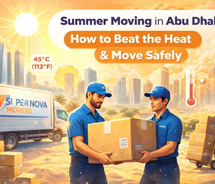summer moving in abu dhabi by super nova movers
