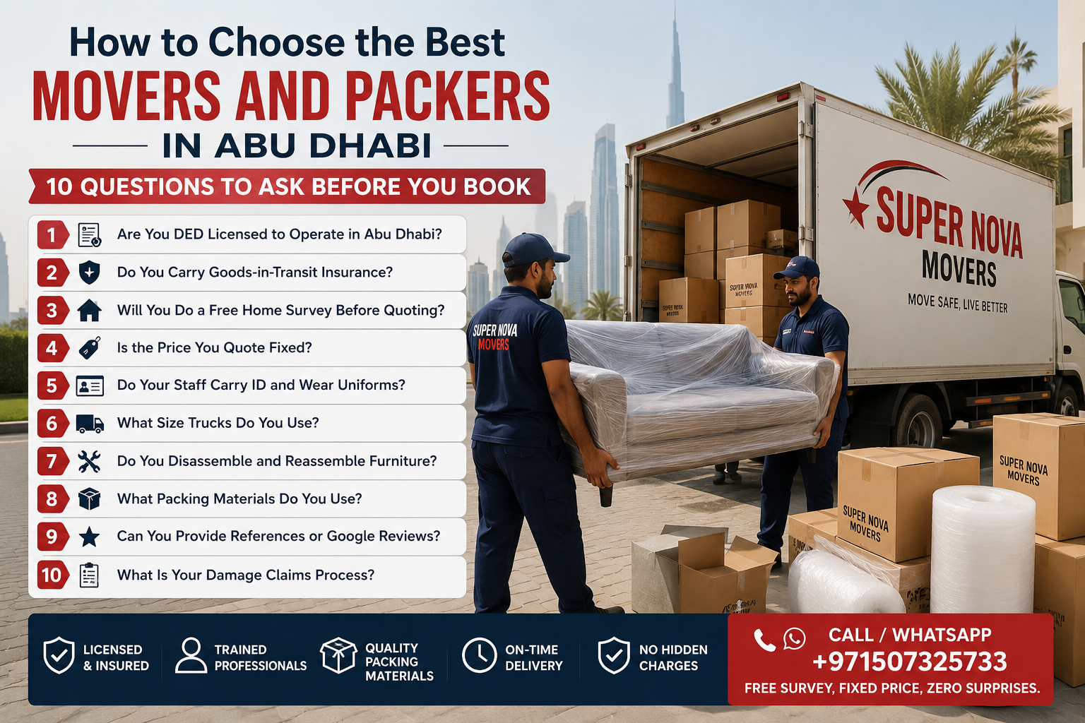 how to choose movers in Abu Dhabi