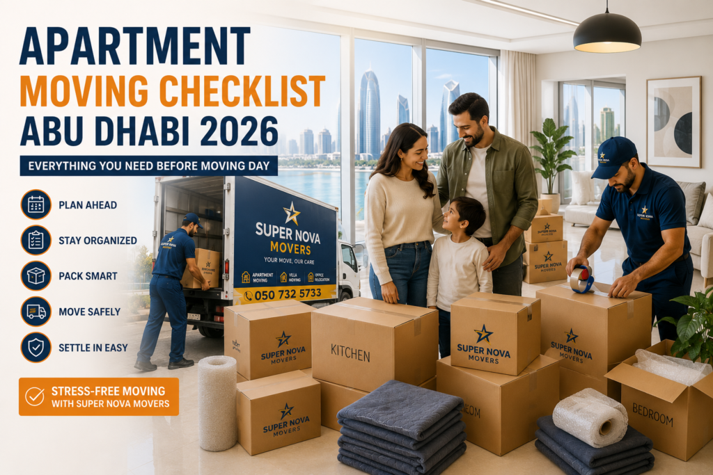 Apartment Moving Checklist Abu Dhabi — Everything You Need Before Moving Day