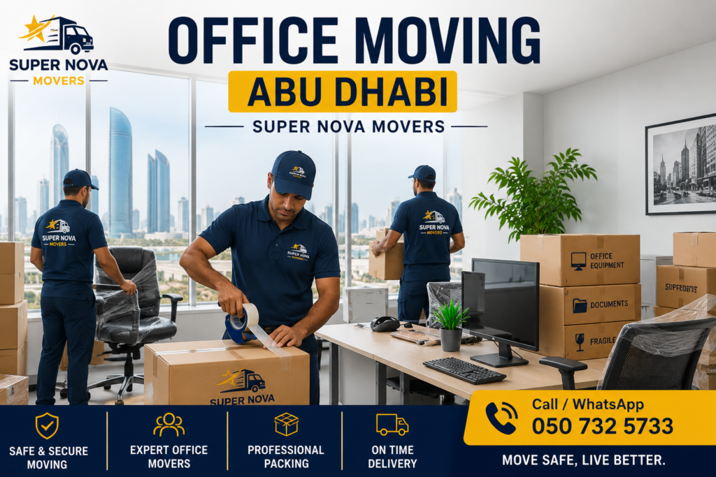 Office Moving Abu Dhabi – Super Nova Movers