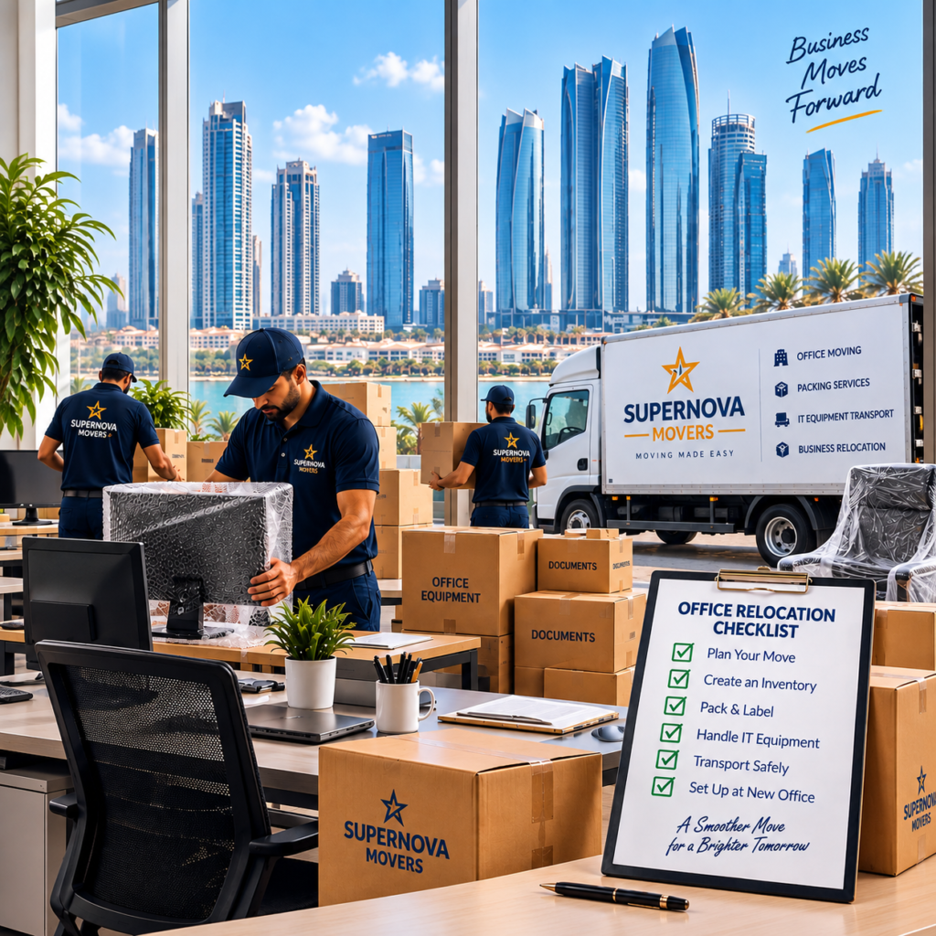 office relocation checklist Abu Dhabi