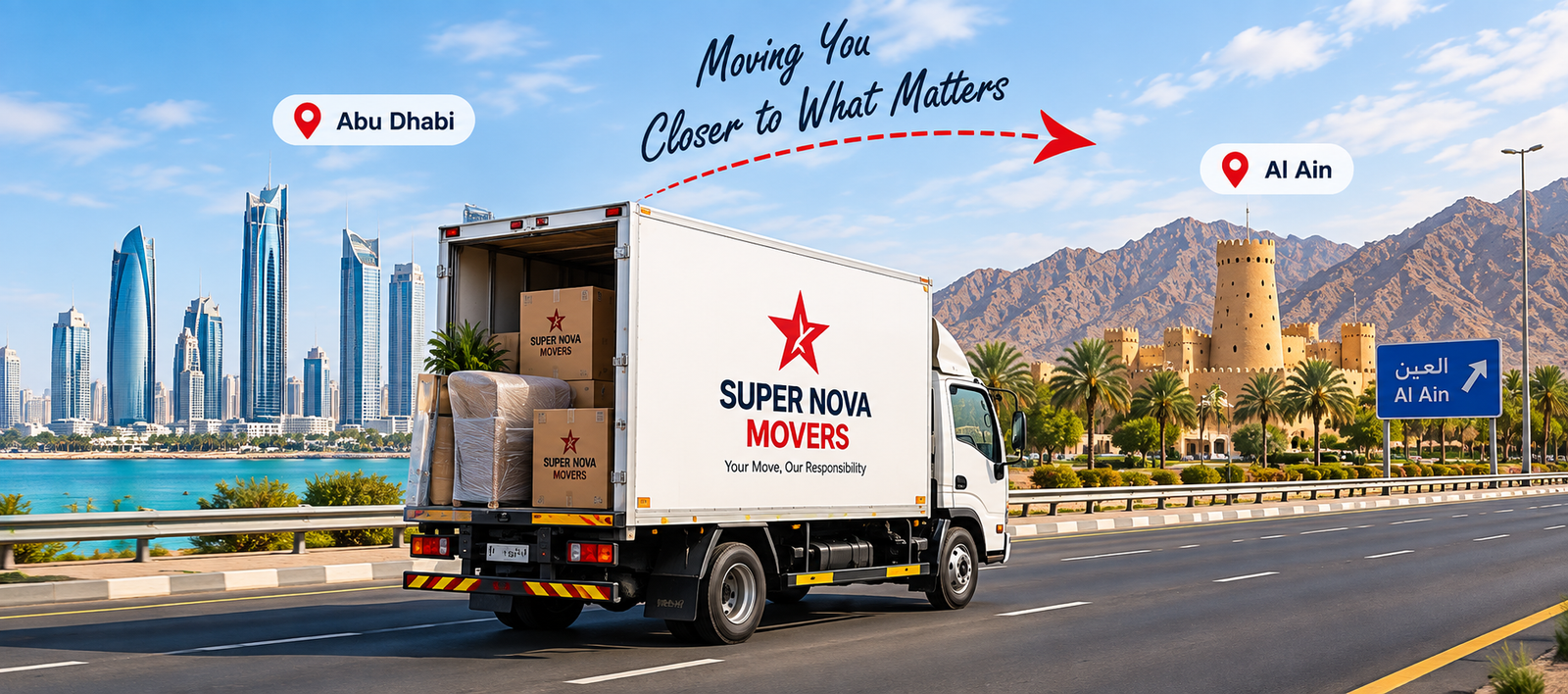moving services from Abu Dhabi to Al Ain